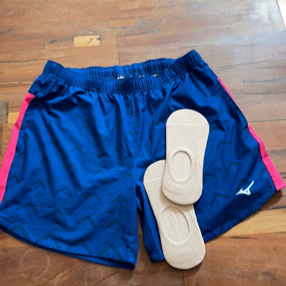 Miizuno Blue-Pink M Run for Short Breast Cancer